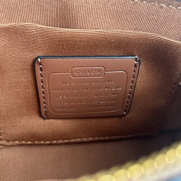 Coach Signature Canvas Mini Shoulder Bag - Picture 8 of 8